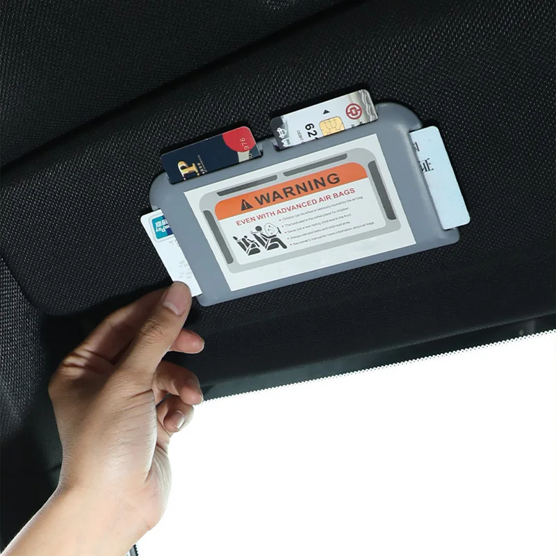 2024 Car Auto Sun Visor Organizer Point Pocket Organizer Car Pouch Bag Card Glasses Storage