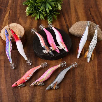 CHEERY 15CM 26G Luminous Plastic Shrimp Squid Hook for Carp Bottom Fishing Deep Water Lead Headband Ring Bead – Hooks – view 5