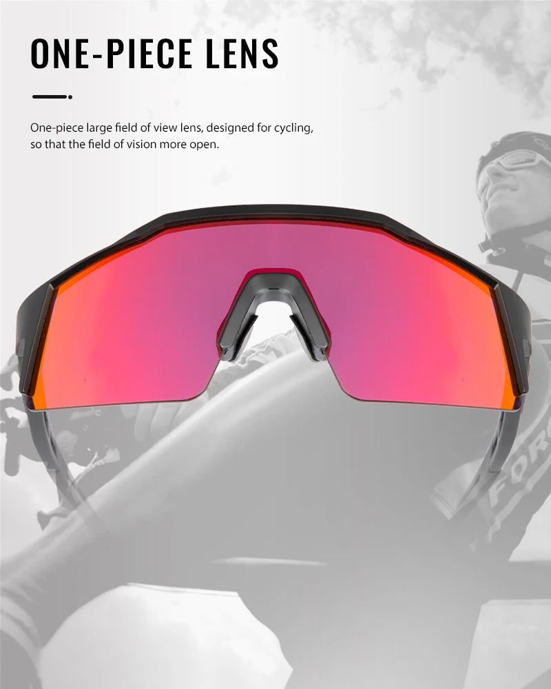 New Design Half Frame Oversized Sunglasses Wholesale Luxury Cycling