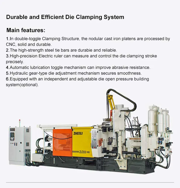 500t 550t Aluminum Pressure Die Casting Machine Injection Moulding