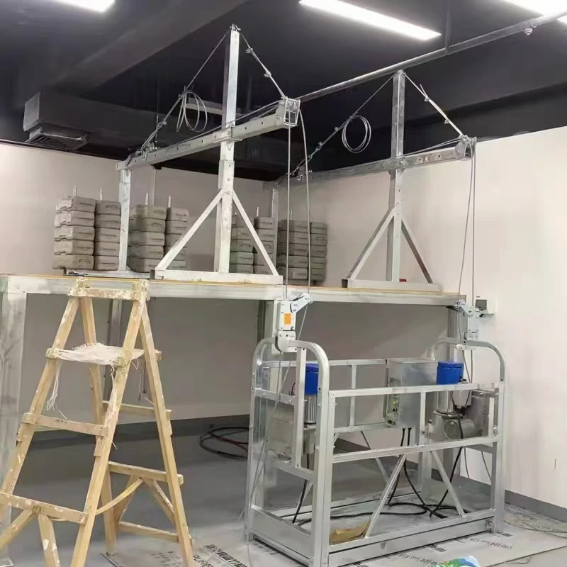 product modern industrial design zlp suspended steel  aluminum alloy work platform lift outdoor window cleaning equipment-10