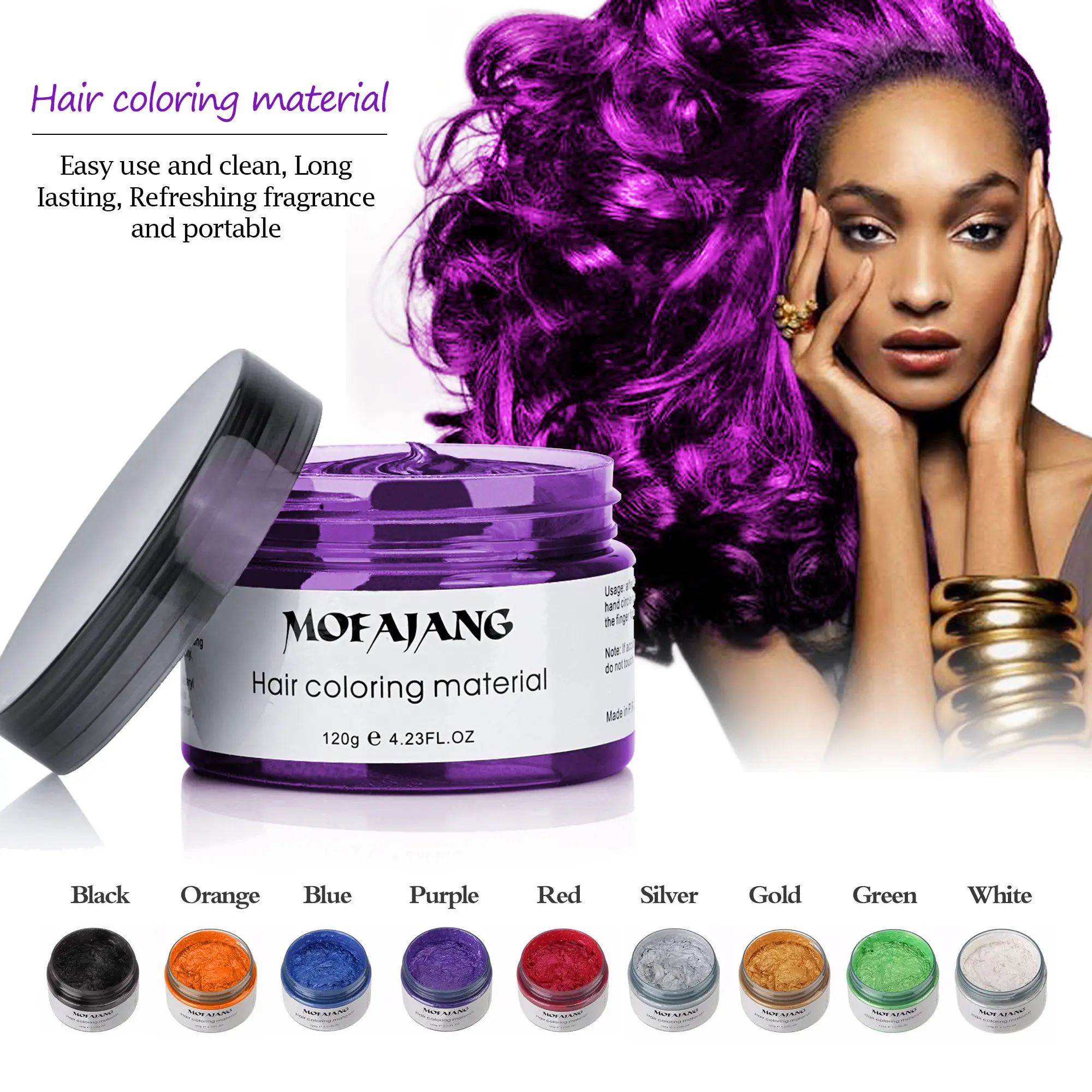 Buy Styling DIY Disposable Hair Color Wax Mud Paste Dye Cream Hair Gel At  Affordable Prices — Free Shipping, Real Reviews With Photos — Joom | Hair  Coloring Material Styling Hair Wax