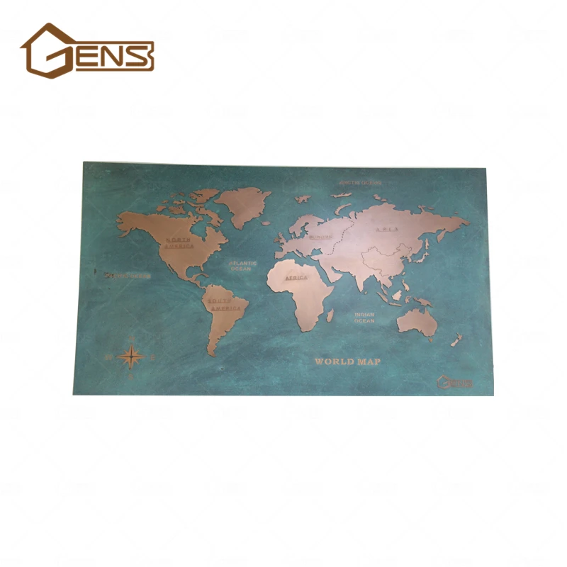 jam residentie Brandweerman Global Copper World Map With Lighting For Curtain Wall Decor - Buy Copper  World Maps,World Map Furniture,Fashion World Map For Curtain Wall Decor  Product on Alibaba.com
