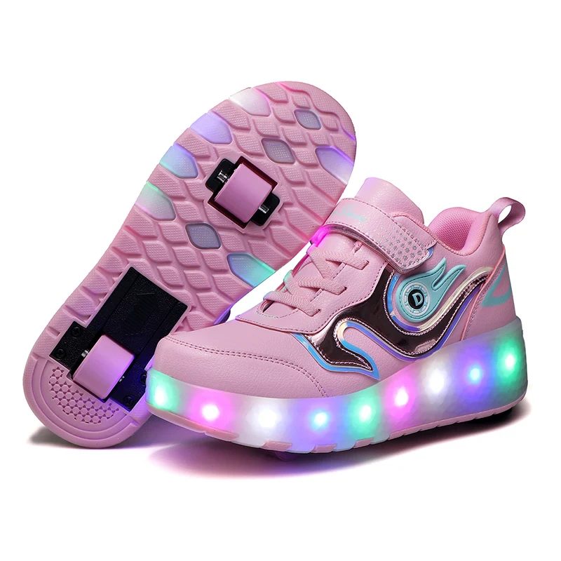 Amazon.com: Ylllu - Tenis de patinaje con ruedas LED USB para niños, zapatos  con ruedas y luces para niños y niñas : Ropa, Zapatos y Joyería