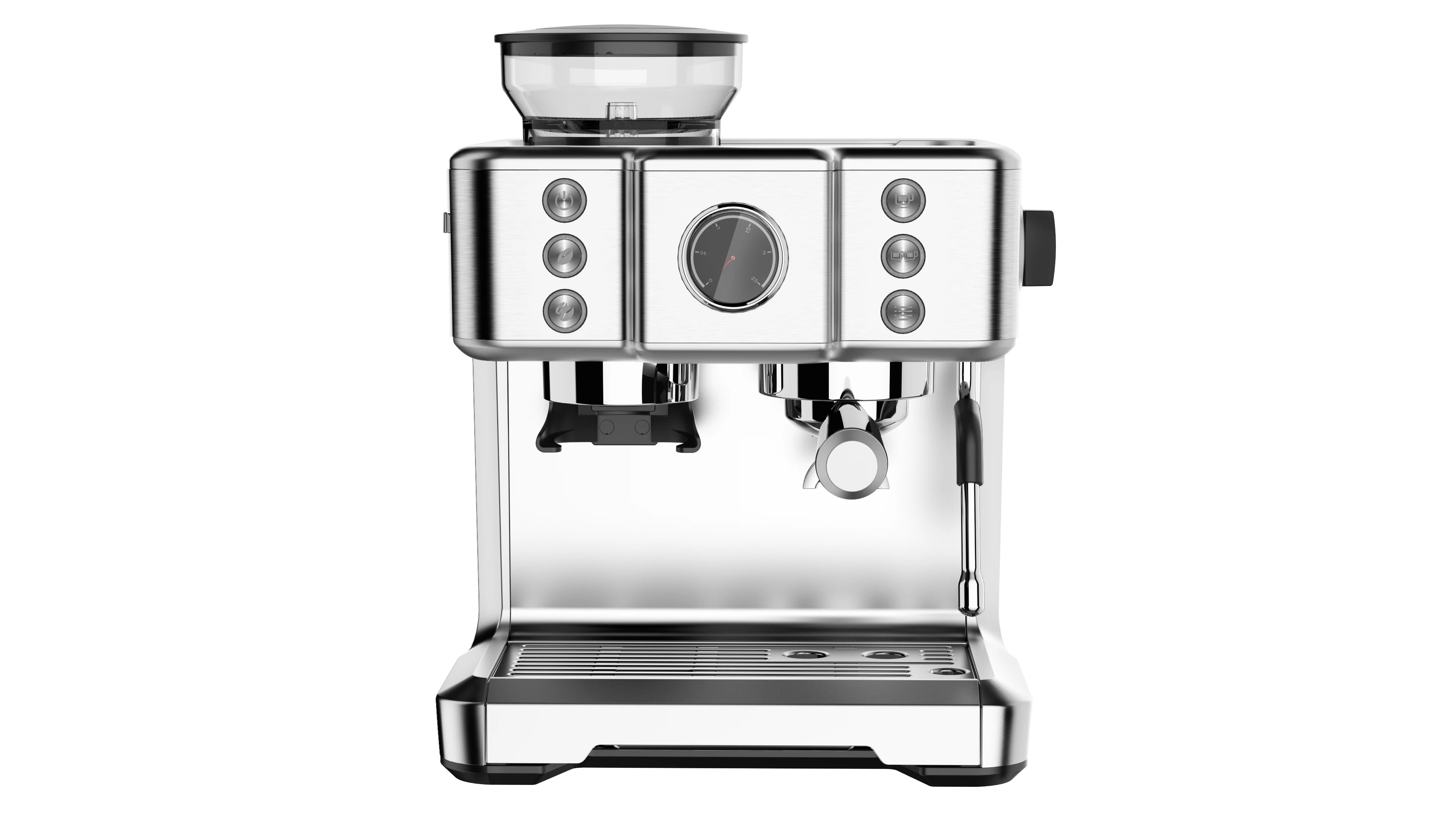 Espresso Coffee Maker Machine Stainless Steel Cappuccino Maker Home