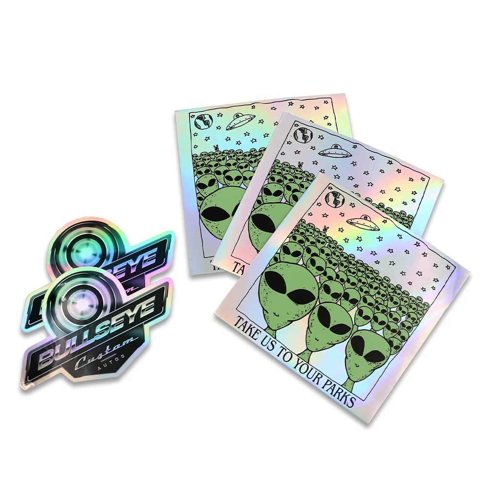 Printing Rainbow Glitter Holographic Vinyl Sticker Waterproof Custom ...