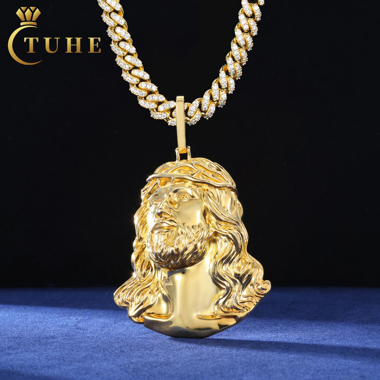 Hip Hop Jesus Pendant Custom Religions Series 18K Gold Plated