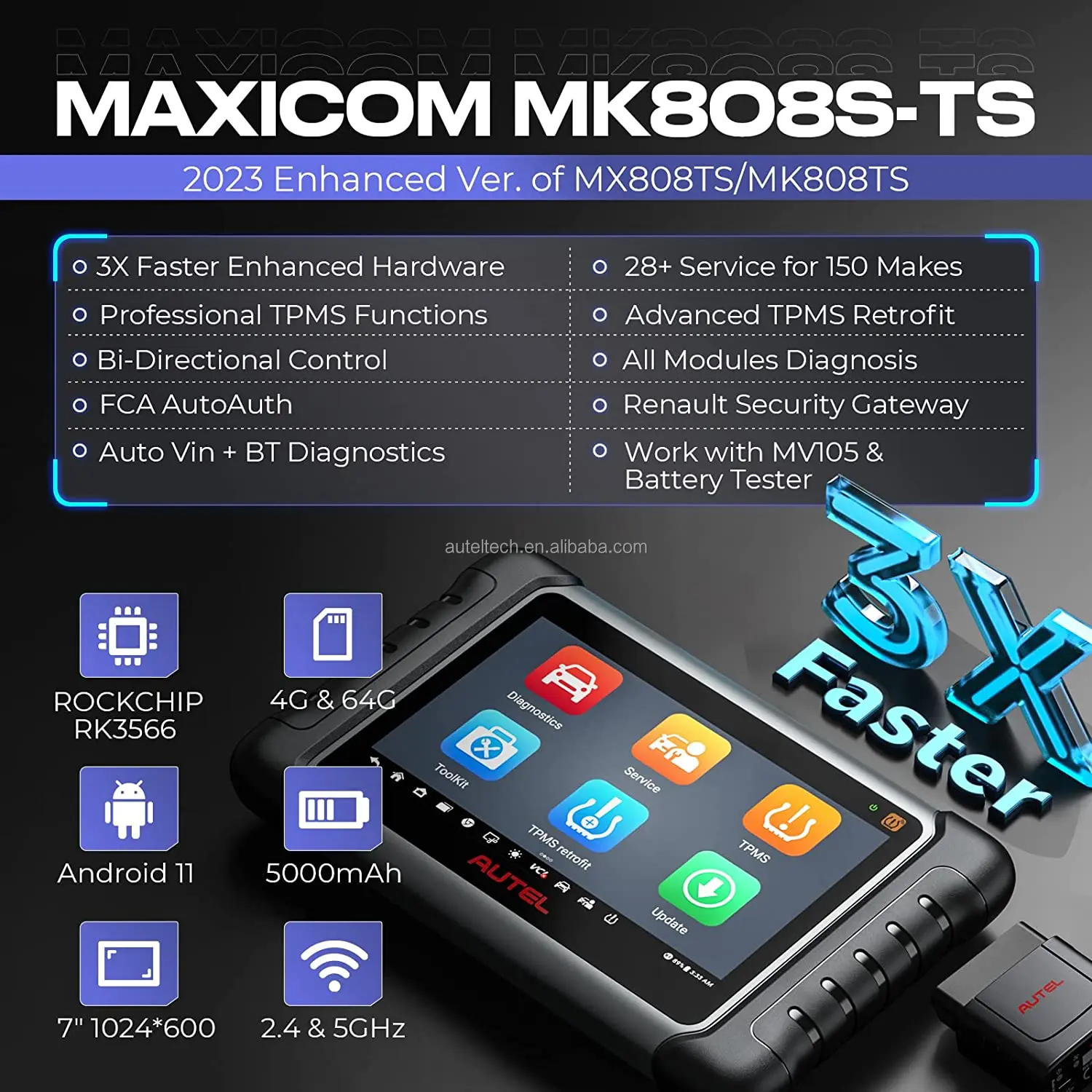 Autel Official Store Version Autel Maxicheck Mx808s-ts Tpms Programming ...