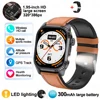 Brown  Black Leather Strap