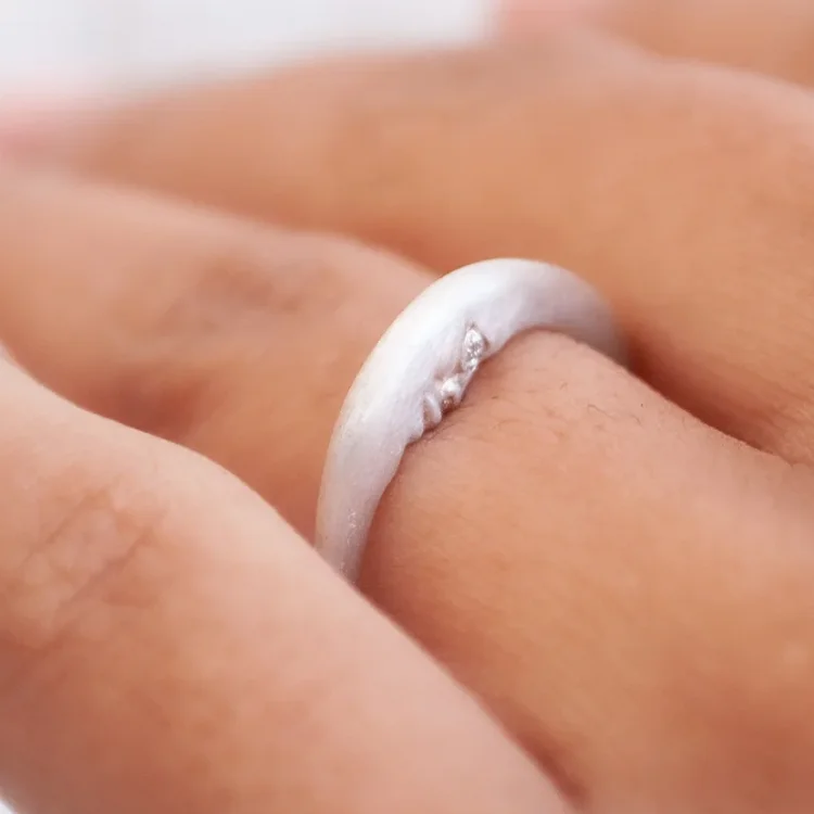 Wholesale Cute Jewelry S925 Sterling Silver 14k Gold Plated Crescent Moon Ring