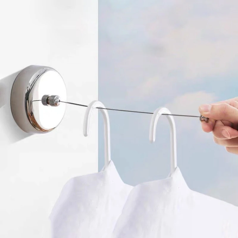 TXL453 Wall Mounted Retractable Clothesline Stainless Steel