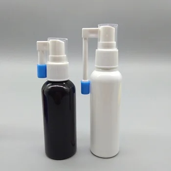 60ml Customized Colorful Pharmaceutical Medical Liquid Packaging PET Plastic Nasal Spray Bottle