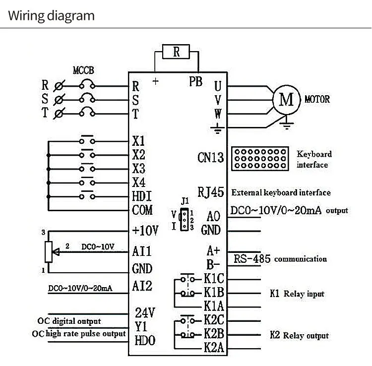 220v Input 3 Phase 220v Output VFD - 0.4kw to 710kw Power