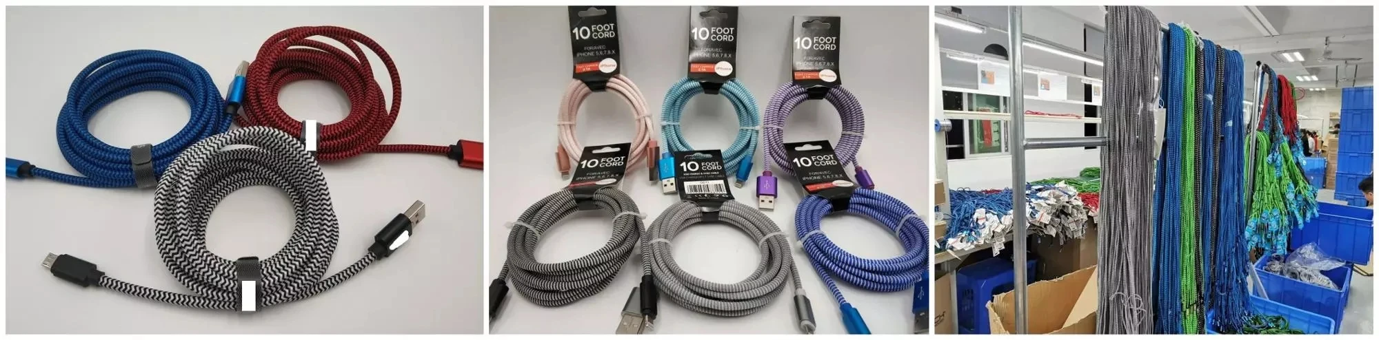 OEM Price Best Selling Fast Charging USB Cable 10FT Nylon Braided Micro USB Cable Charging Data Cable - ANKUX.COM