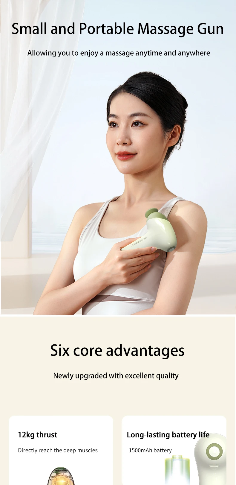 Hot Item Alert Cordless Portable Handheld Massage Gun Rechargeable On-the-Go Relief Must-Have Massage Gun for Active Lifestyle