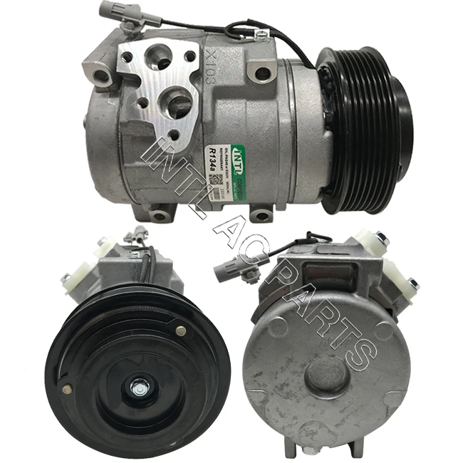 Compresor De Aire Acondicionado DENSO DCP02098 - 12V, R134a, 6 Costillas, Diámetro 110 Mm