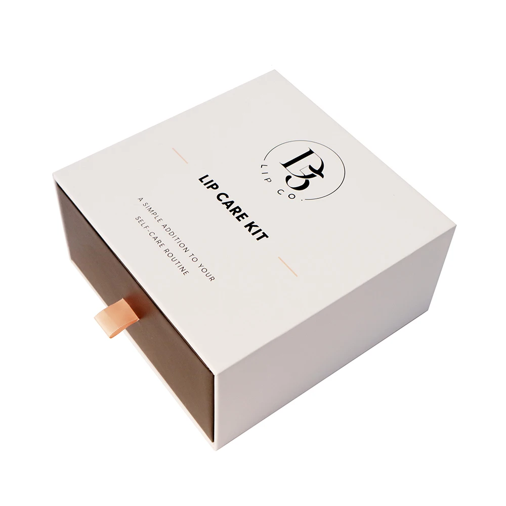 Custom Printed Logo Paper Cardboard Packaging Rigid Slide Drawer Gift ...