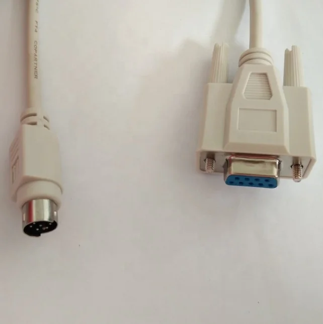 Cavo Seriale RS232 DB9 A Mini DIN 8 Pin - 1 Metro, Per Scanner, Stampanti, Trasmissione Dati