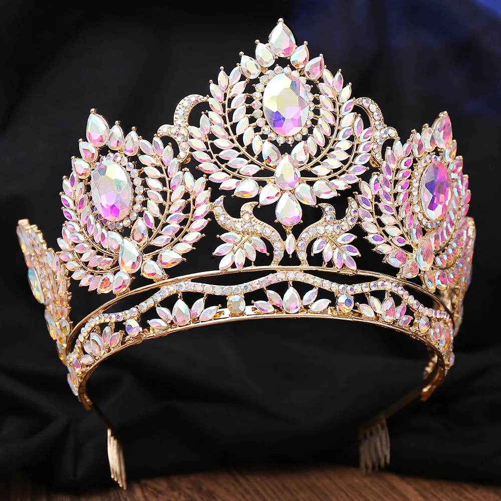 Wholesale Adjustable Big Crown Miss World Tall Tiara display picture 3