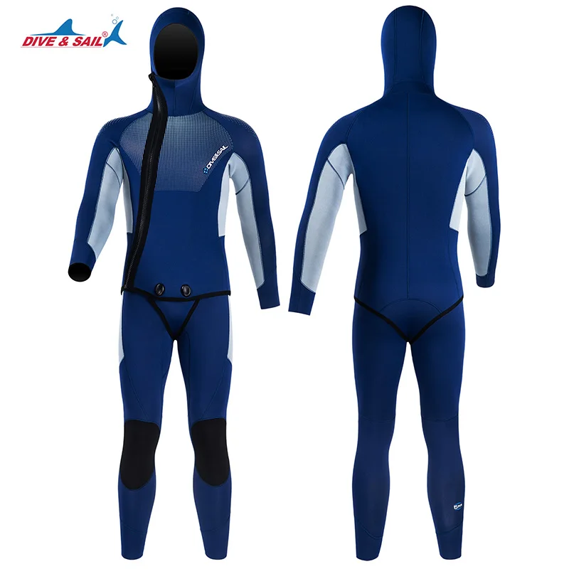 DIVE & SAIL ウエットスーツ メンズ 5mm DIVE&SAIL 5mmネオプレンオープンセル前ジッパーウェットスーツ