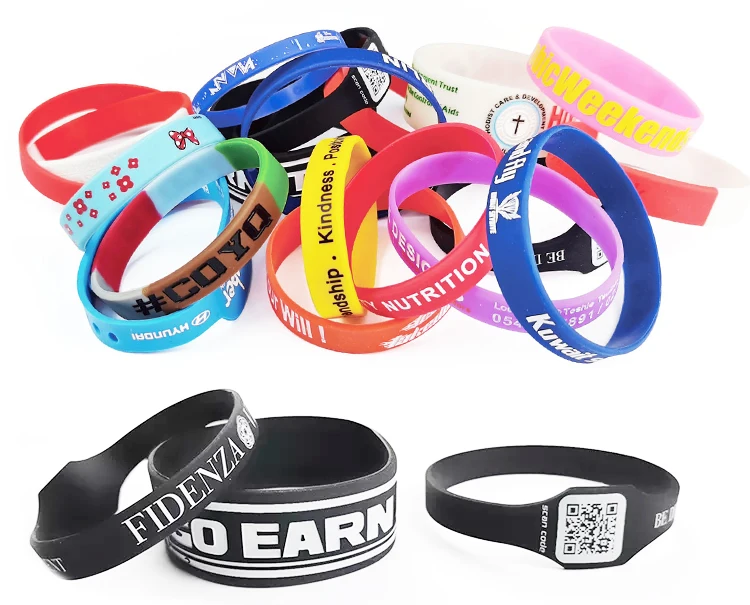 Custom Sports Rubber Silicone Bracelets Men Make Your Own Rubber