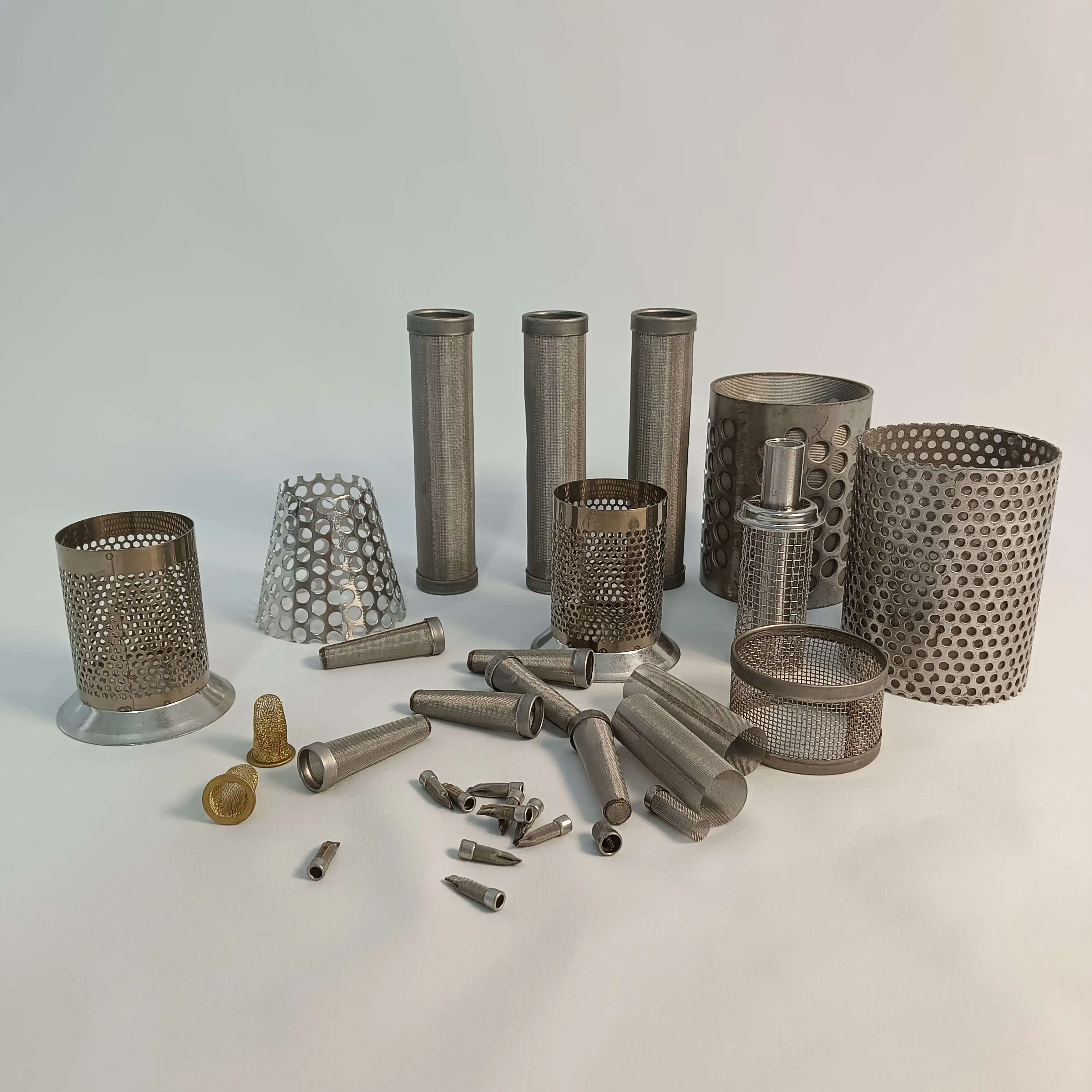 Stainless Steel Metal Circular Wire Mesh Accessories Filter Bowl Shaped Fan-shaped Cylindrical Wire Mesh Filter