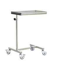 Hospital Stainless Steel Surgical Hydraulic Mechanical Mayo Table In Operating Room Medical Instrument Trolley For Sale