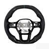 Black alignment mark+carbon fiber+perforated leather