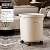 Wheeled Trash Can - Cream White - 20L