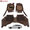 3PCS floor mats-Brown