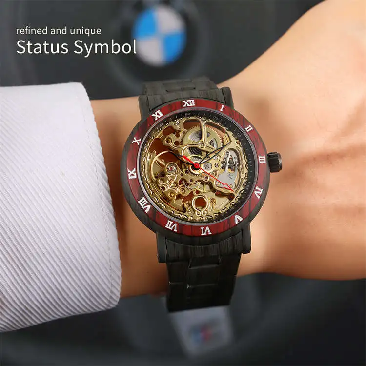 8277 Мужские механические часы из нержавеющей стали