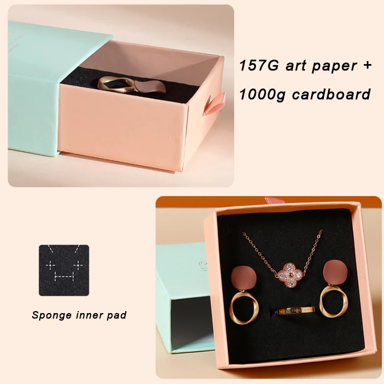 Travel Jewelry Box Pu Leather Organizer Double Layer Velvet Gift Packing Portable Mini Storage