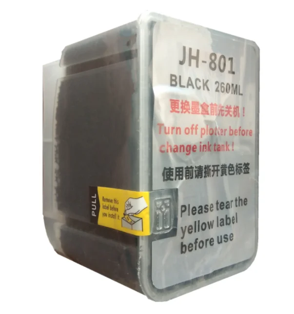 H801 JH801 Big Ink Tank Hot Selling 260ml Big Ink Cartridge Ready Stock