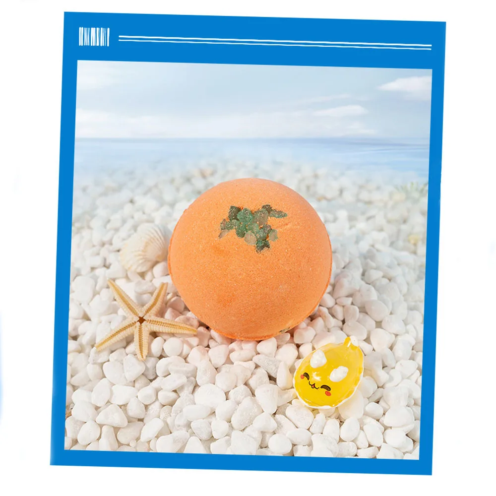 跨境彩色儿童沐浴炸弹趣味爆炸玩具即时漂浮盐浴球礼品套装