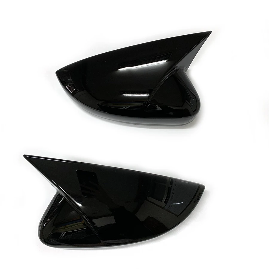 product abs auto reversing mirror cover cow horn rearview mirror cover for volkswagen vw polo 2014   2018 2015 2016 2017 car spoiler-7