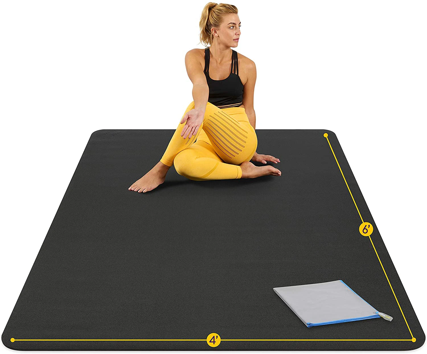 Extra Large Double Couple Yoga Mat,7x 5 And 6x4 Eco Friendly Extra