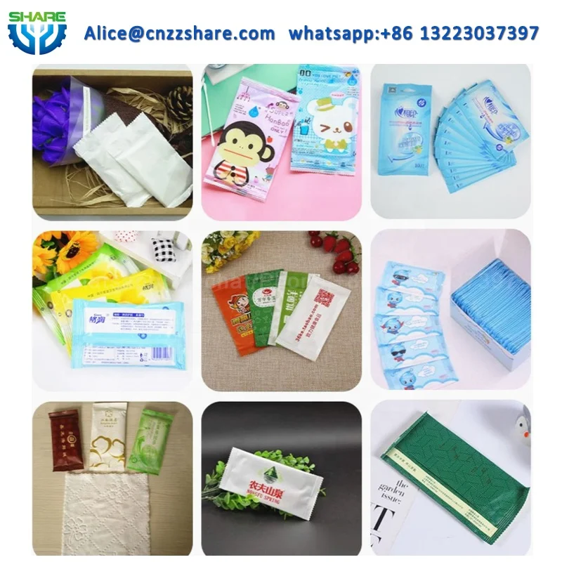 Мини-автоматические влажные салфетки для производства машин линия по производству