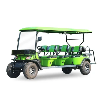 CE approved 8 seater golf cart  electrophoretic paint frame 8-seater electric golf cart for sale