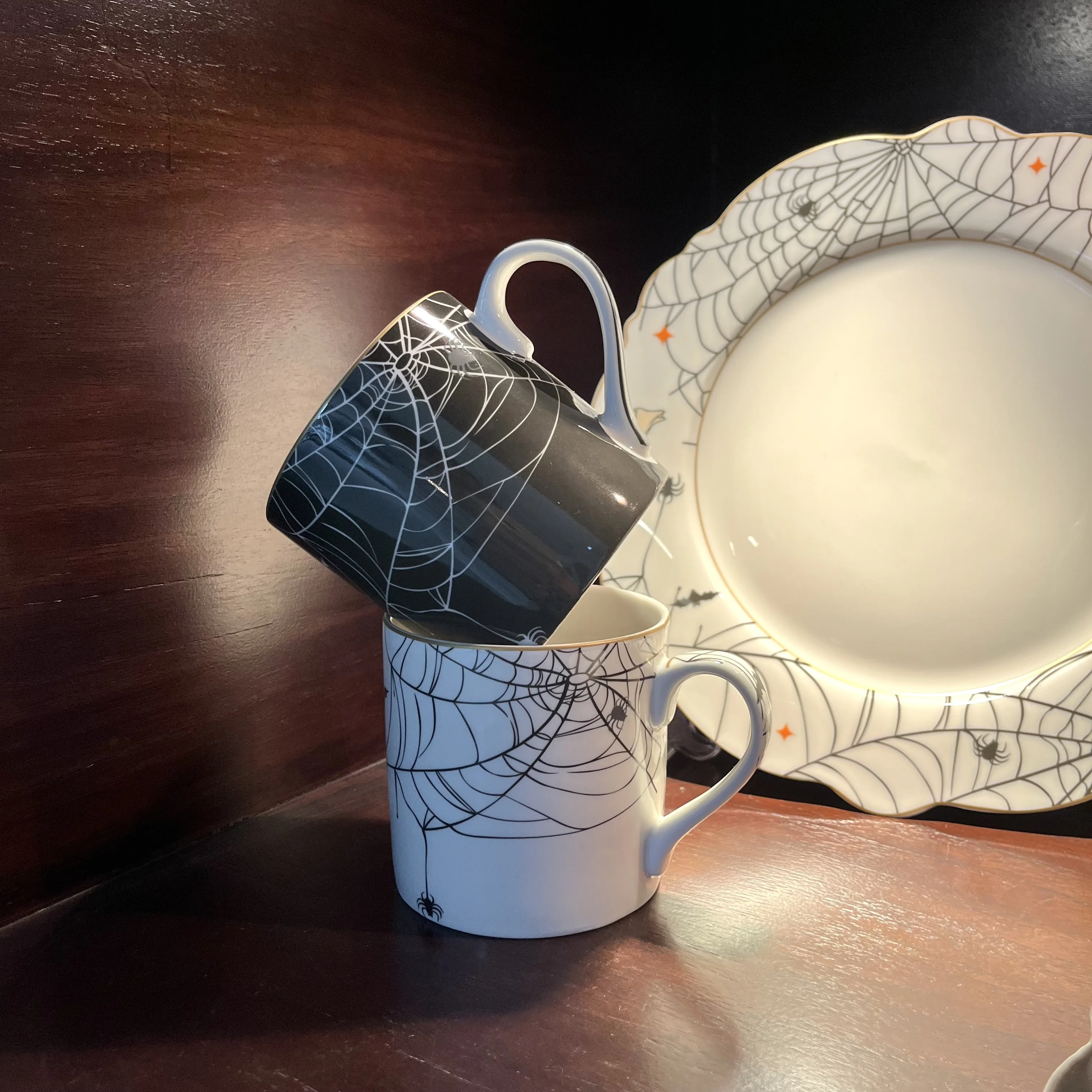 Dark night goth Halloween gift with a design sense of holiday decoration mugs manufacture