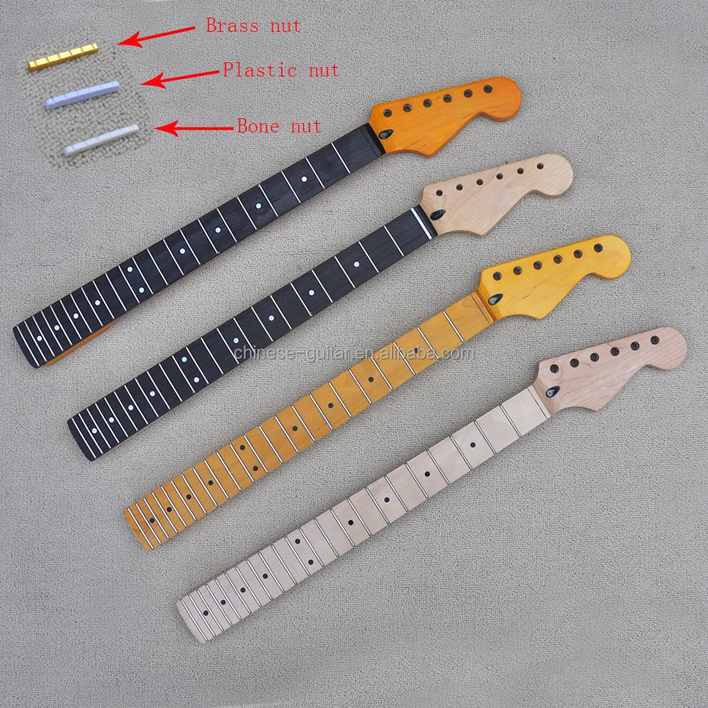 Flyoung Unfinished Electric Guitar Necks Diy Guitar Necks 22 Frets