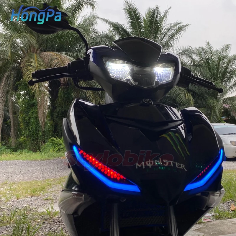 雅马哈Y15ZR Y15 V1 V2智帕特灯信号日光DRL灯发光二极管水流转向信号灯