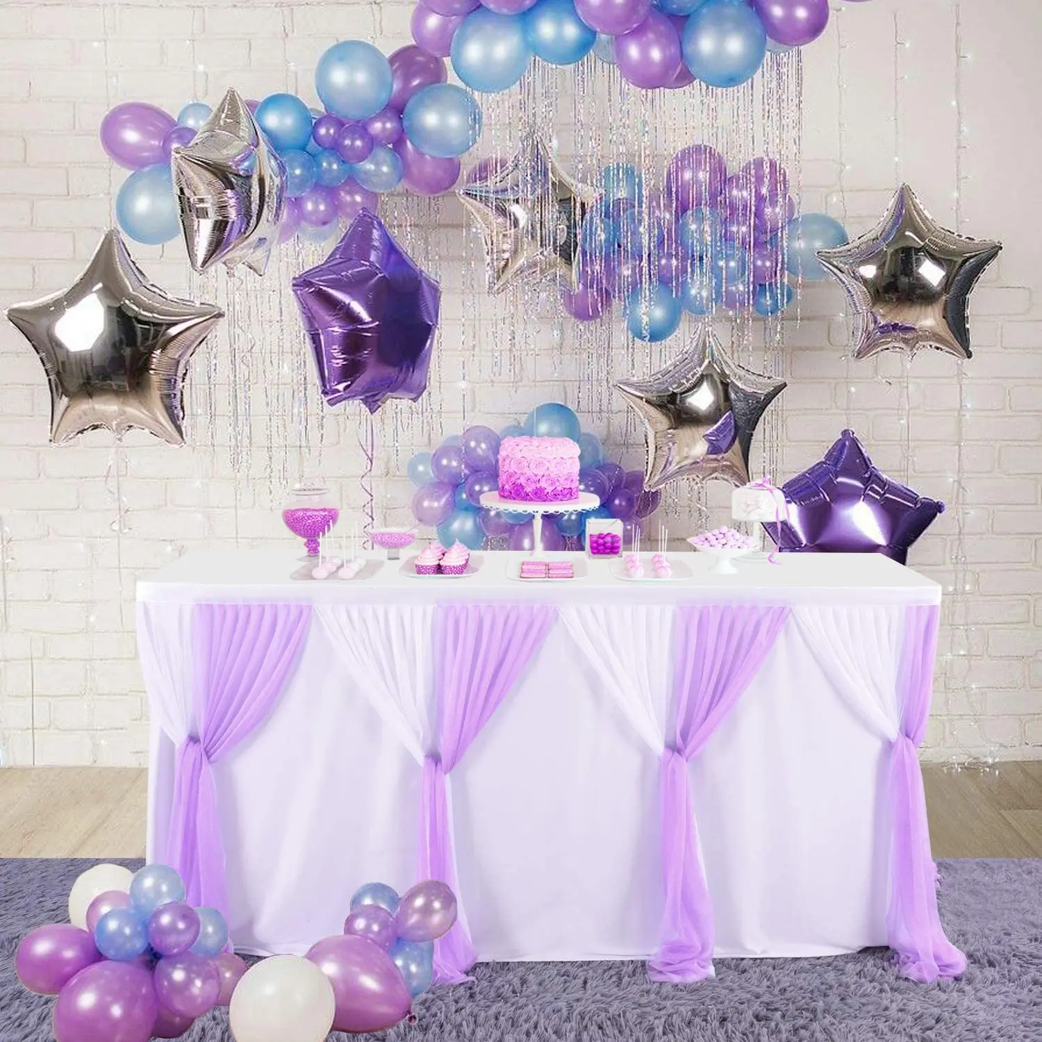 Tulle Table Cloths for Parties Lavender Tutu Table Skirts for Birthday  Party Wedding Dessert Banquet Table Skirting| Alibaba.com, image size:1500x1500