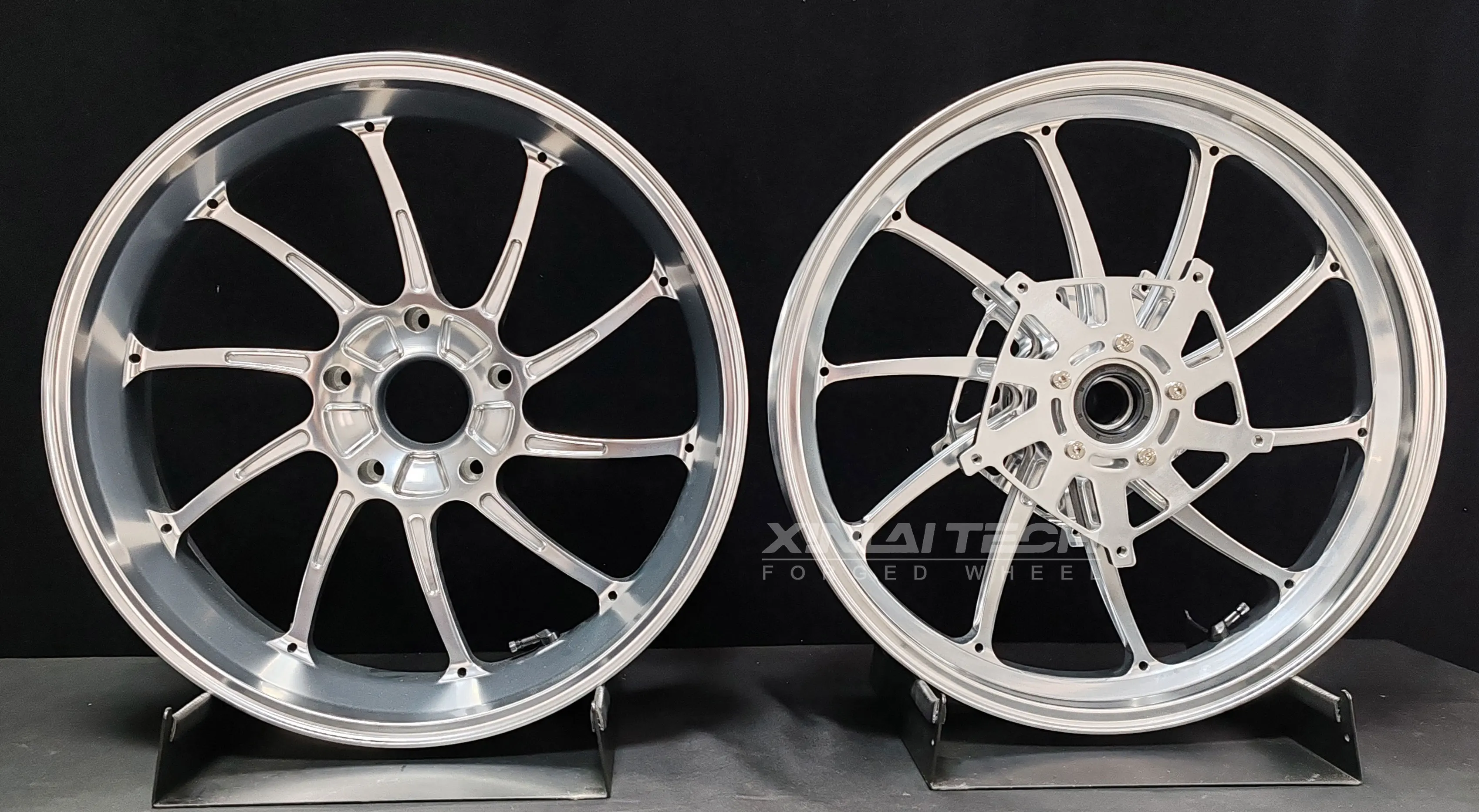 XL Premium Forged Anodized Motorcycle Wheels Billet Aluminum 17x3.5 17x6.0 Rims for BMW R NineT Classic Roadster Custom Rims - Image 3