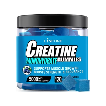 Customized Label Creatine Monohydrate Gummies for Muscle Building Supplements  Pre Workout for Women and Men