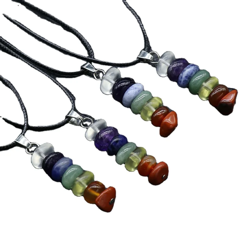 Collana Con Ciondolo Ciambella Al Quarzo Pietra Veggente Grande Pietra Prezio - Foto 11