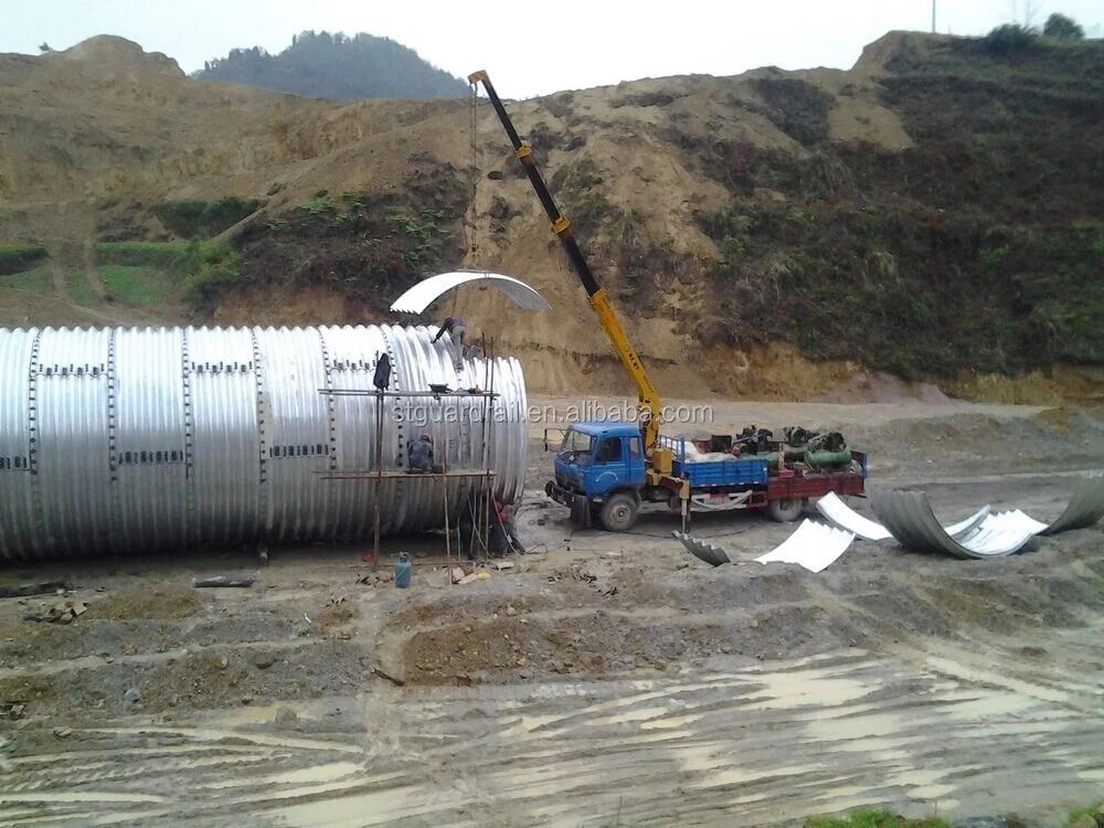 Large Diameter Corrugated Pipe Culvert Pipe Assemble Galvanized Corrugated Metal Steel Pipe Arch Drainage Culvert