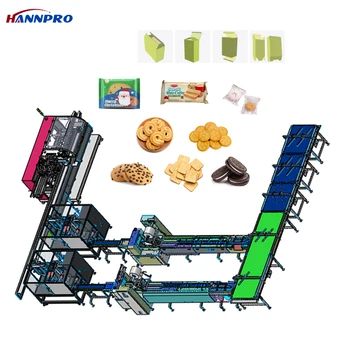 Automatic chocolate cookies Packing line natabl nextar Multi-Function cupcake wafer instant noodles packing Machines