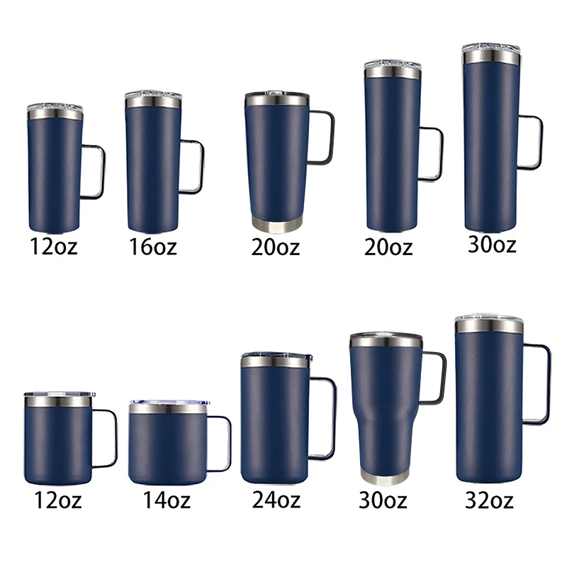1 mug of coffee in oz Restaurantware Glass Coffee Mug 12 Count 7 oz Borosilicate Tea Cup with Ergonomic Handle, Dishwasher-Safe Blue Thermal Resistant Mug for Hot and Cold main image 1