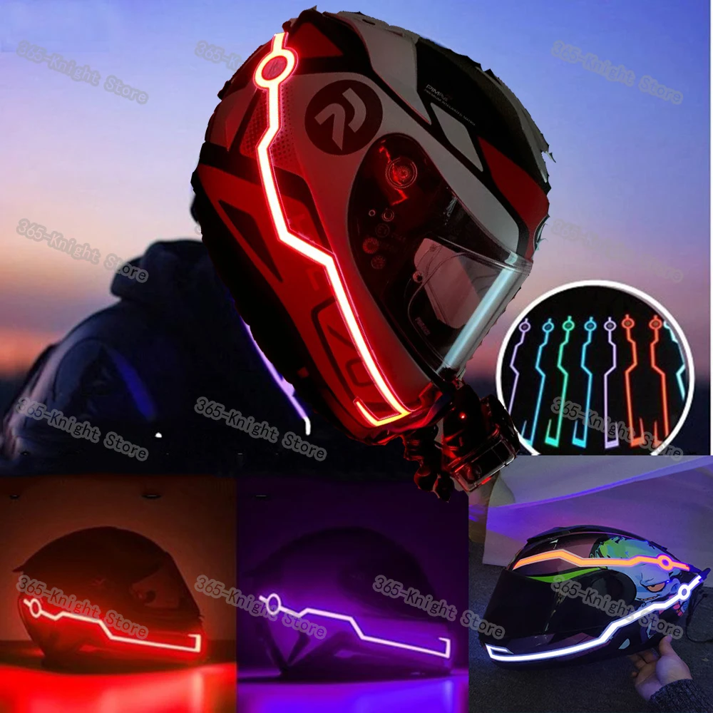 Wholesale Motorcycle Helmet LED Light Strip EL Sticker 2 Flashing Warning Lights From m.alibaba.com