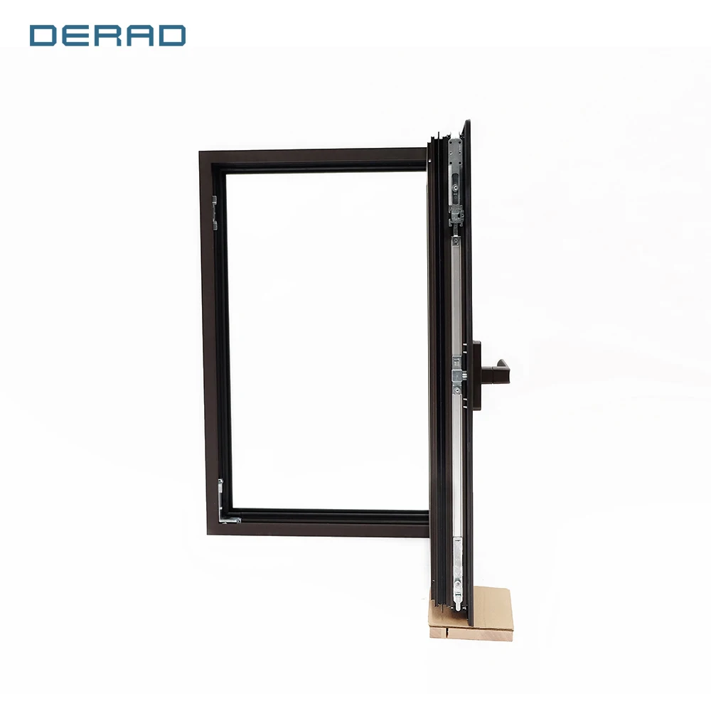 Derad aluminum German hardware double glazed tilt turn windows double glazing glass window tilt in opens inward opening